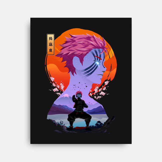 Akaza Slayer-none stretched canvas-rondes