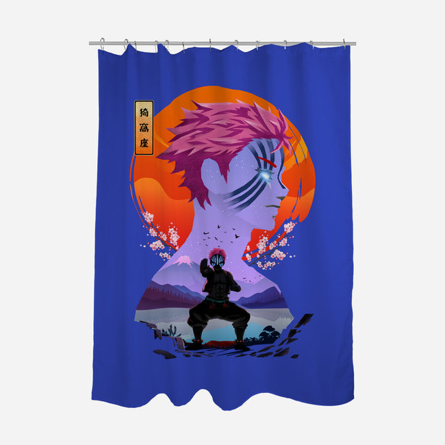 Akaza Slayer-none polyester shower curtain-rondes