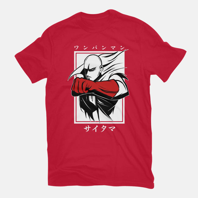 One Punch Red-mens basic tee-Faissal Thomas