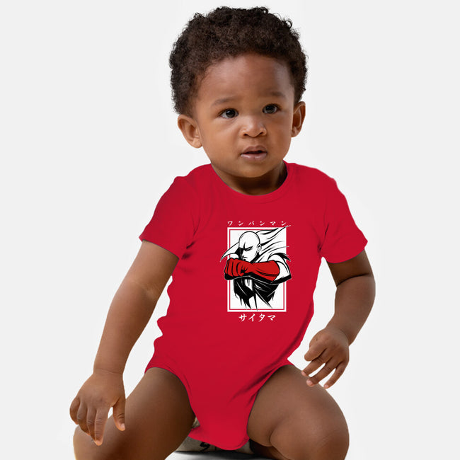 One Punch Red-baby basic onesie-Faissal Thomas