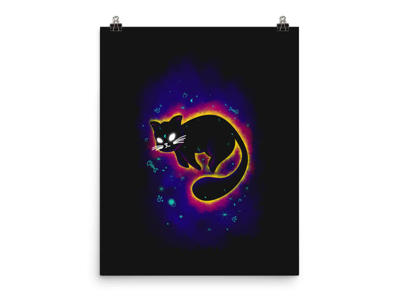 Floating Space Cat