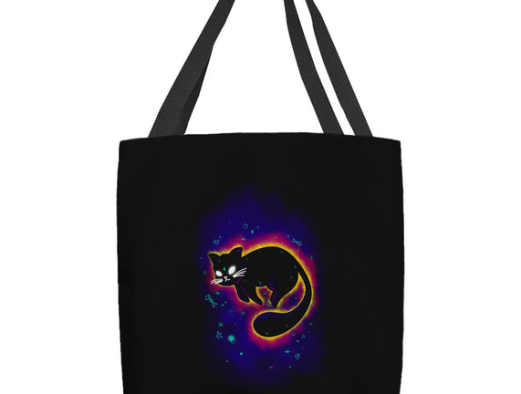 Floating Space Cat