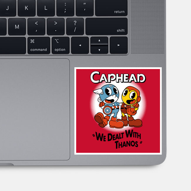 Caphead-none glossy sticker-Nemons