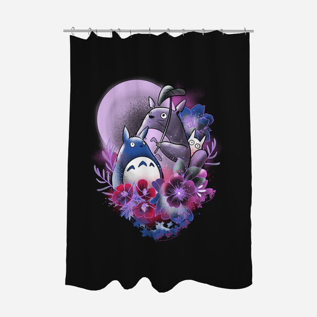 Spirits In Moonlight-none polyester shower curtain-fanfabio