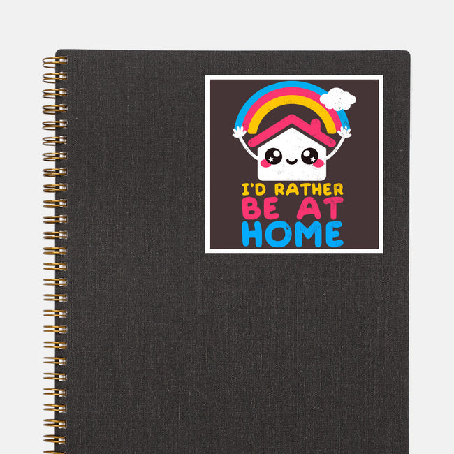 Be At Home-none glossy sticker-NemiMakeit