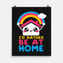 Be At Home-none matte poster-NemiMakeit