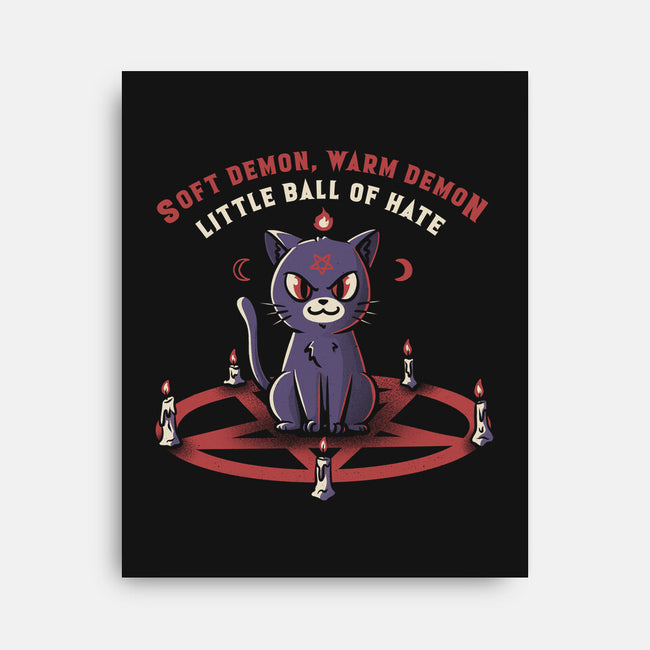 Little Ball Of Hate-none stretched canvas-tobefonseca