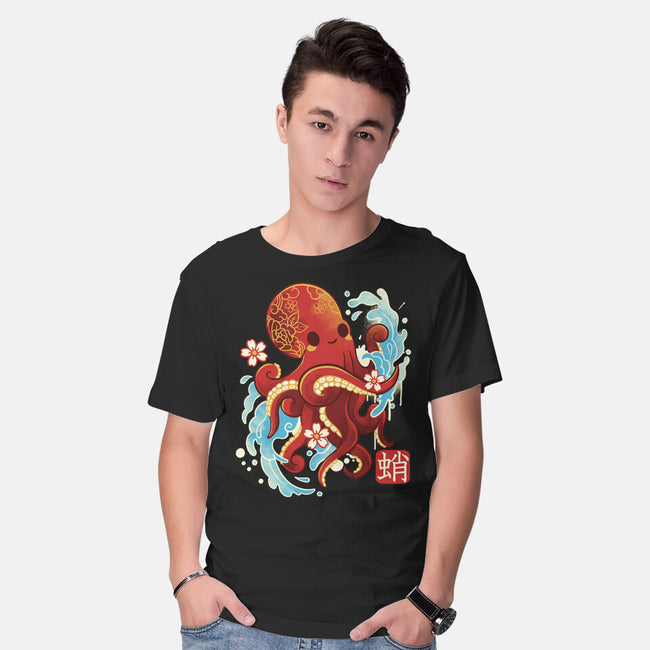 Japanese Octopus Kawaii-mens basic tee-NemiMakeit