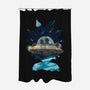 Pixel Rick-none polyester shower curtain-danielmorris1993
