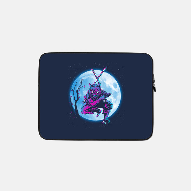 Inosuke Under The Moon-none zippered laptop sleeve-ddjvigo