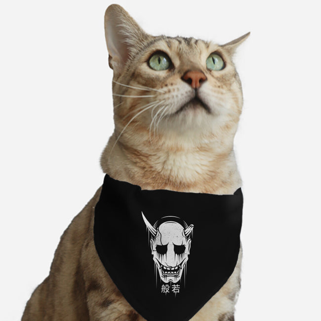 Hannya Mask-cat adjustable pet collar-Alundrart