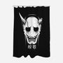 Hannya Mask-none polyester shower curtain-Alundrart