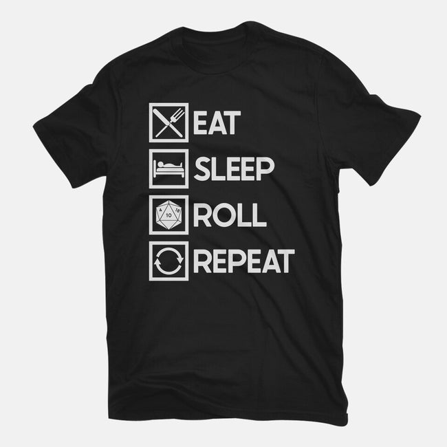 Eat Sleep Roll-youth basic tee-Nickbeta Designs