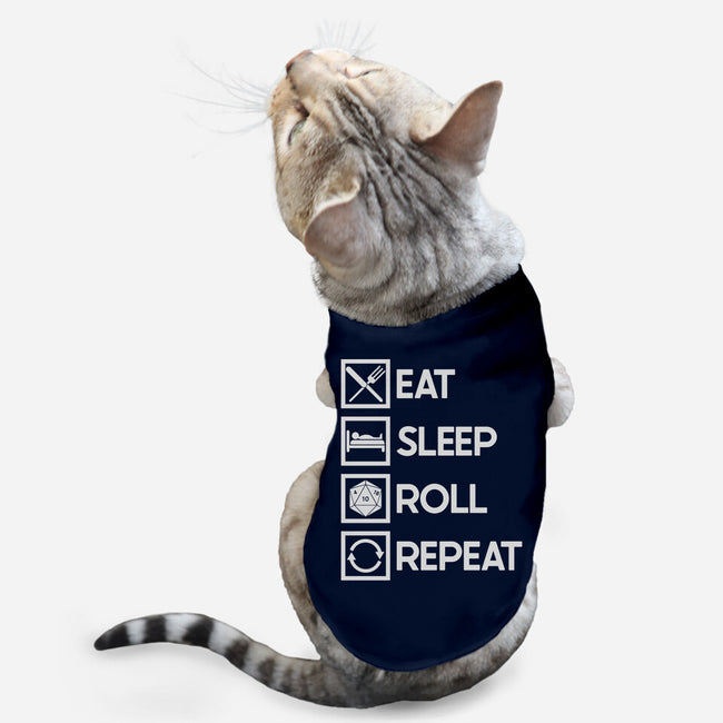 Eat Sleep Roll-cat basic pet tank-Nickbeta Designs