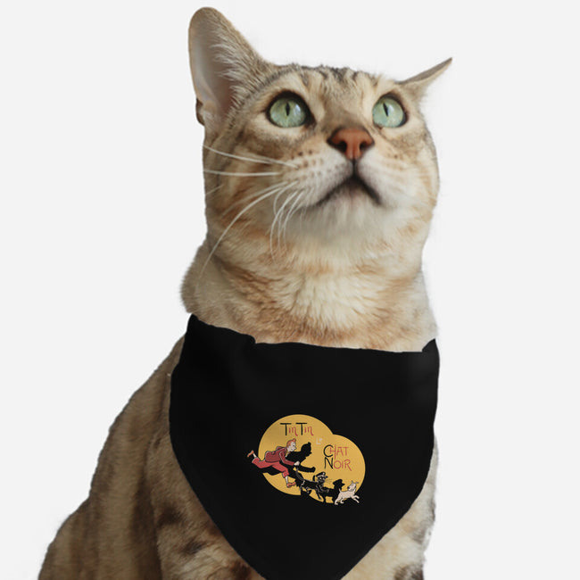 TinTin Le Chat Noir-cat adjustable pet collar-tobefonseca