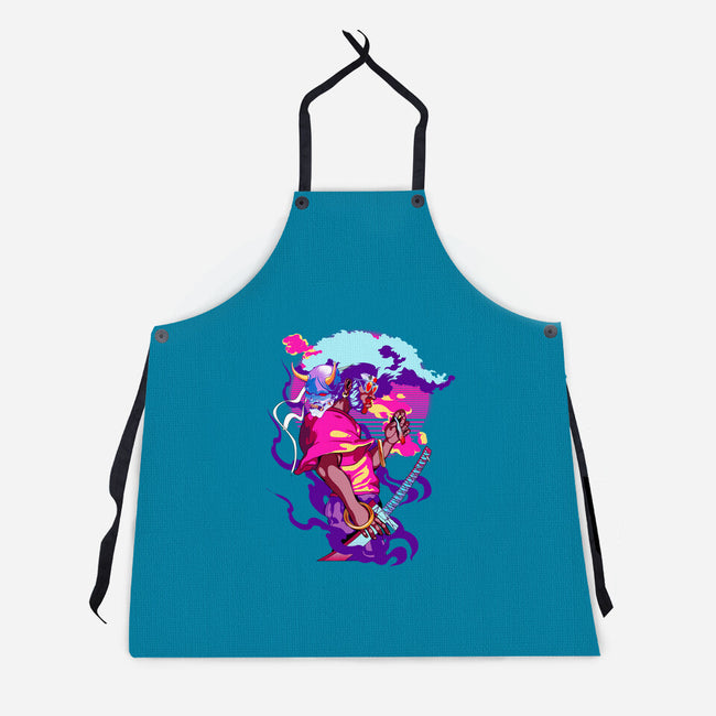Afro Neon-unisex kitchen apron-heydale