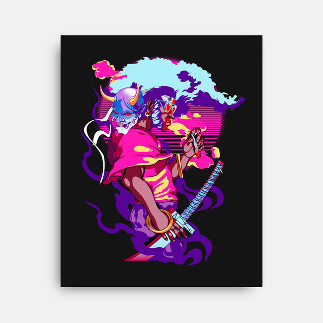 Afro Neon-none stretched canvas-heydale