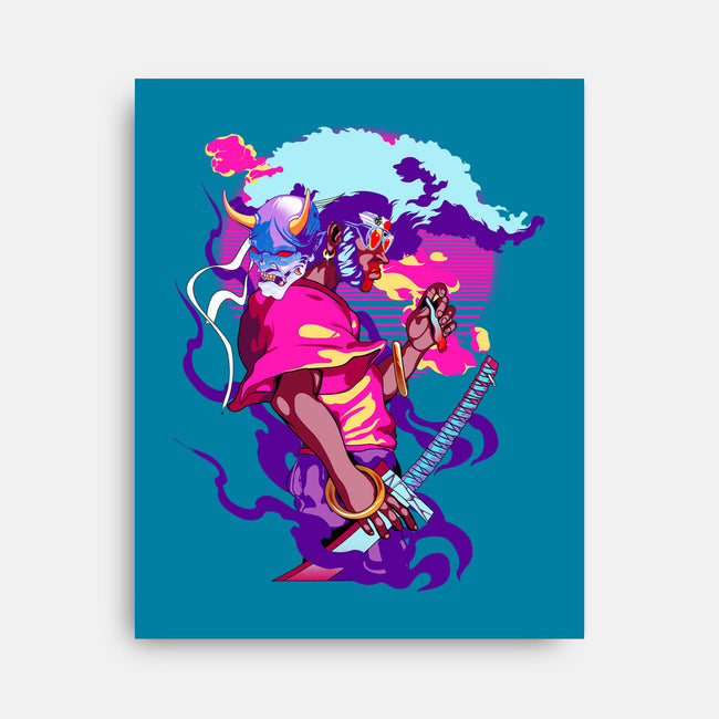 Afro Neon-none stretched canvas-heydale