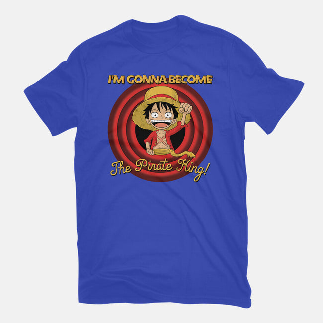 Looney Luffy Pirate King-mens basic tee-danielmorris1993
