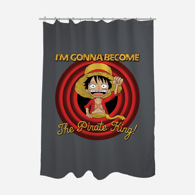 Looney Luffy Pirate King-none polyester shower curtain-danielmorris1993