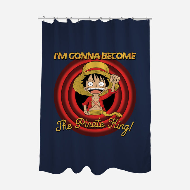 Looney Luffy Pirate King-none polyester shower curtain-danielmorris1993