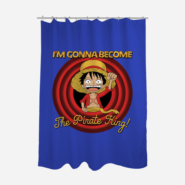 Looney Luffy Pirate King-none polyester shower curtain-danielmorris1993
