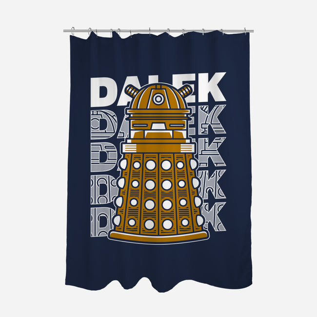 Dalek-none polyester shower curtain-Logozaste