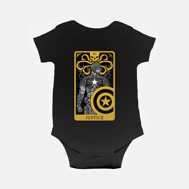 Justice Card-baby basic onesie-danielmorris1993