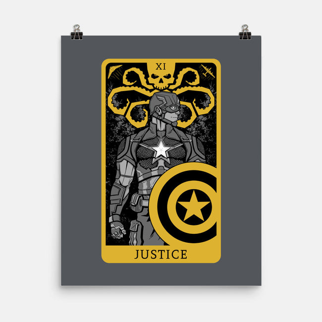Justice Card-none matte poster-danielmorris1993