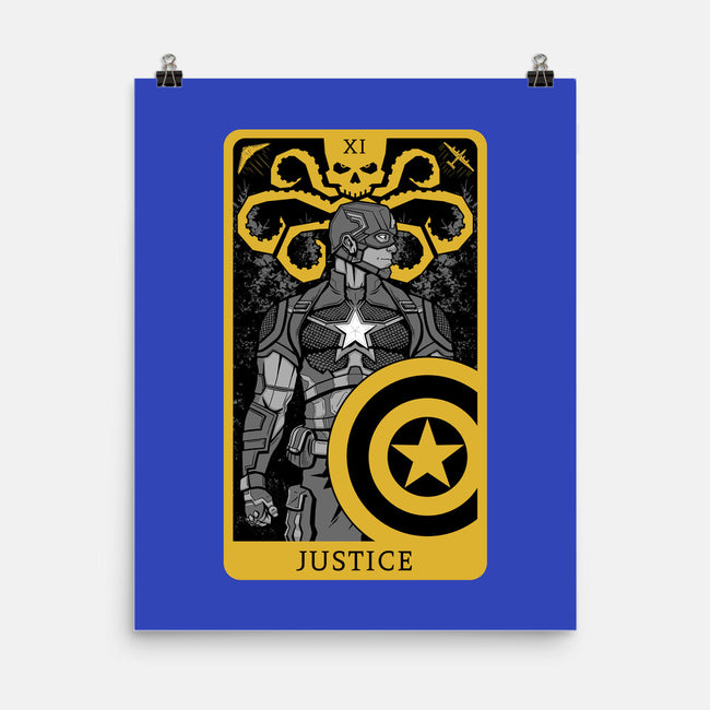 Justice Card-none matte poster-danielmorris1993