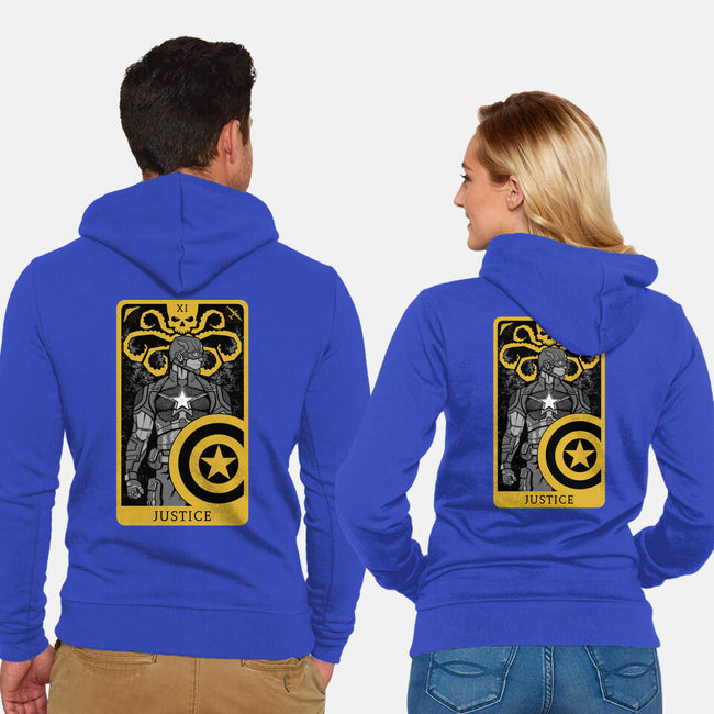 Justice Card-unisex zip-up sweatshirt-danielmorris1993