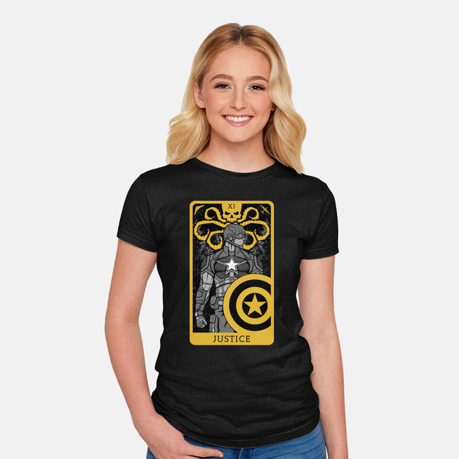 Justice Card-womens fitted tee-danielmorris1993