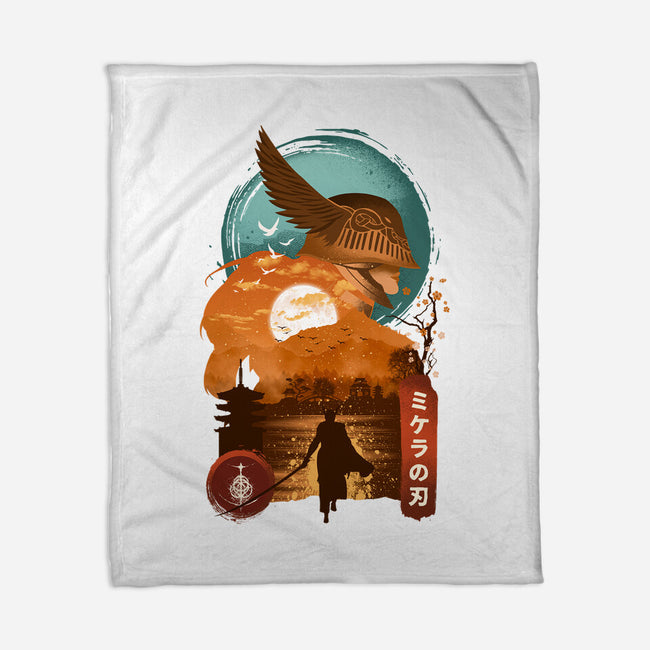 Elden Boss Ukiyo-none fleece blanket-hirolabs