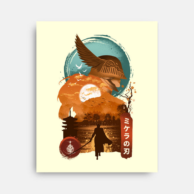 Elden Boss Ukiyo-none stretched canvas-hirolabs