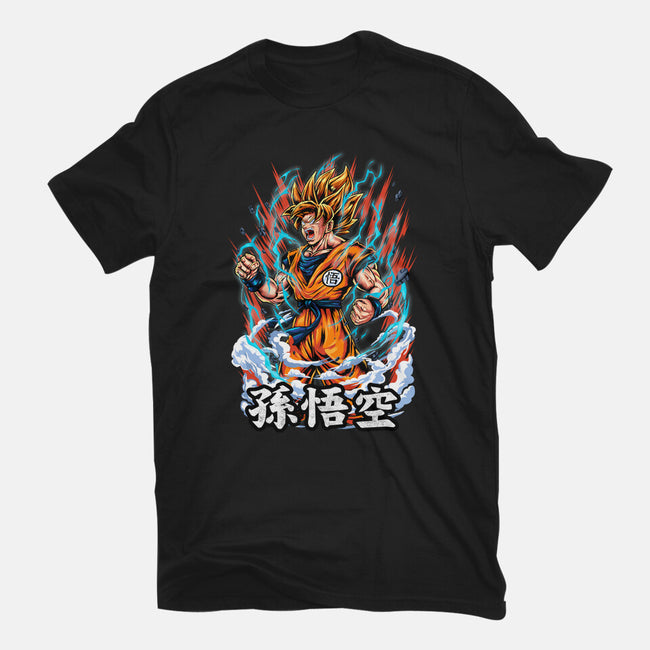 The Rage Of The Super Saiyan-mens basic tee-Knegosfield