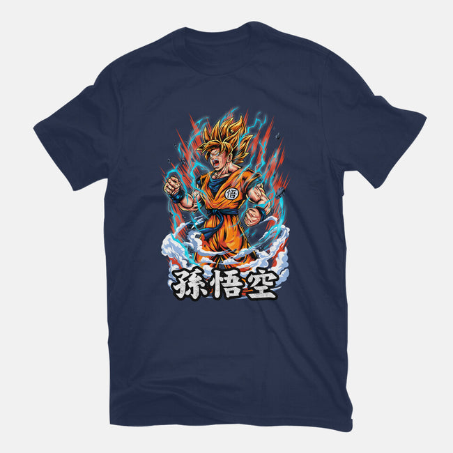 The Rage Of The Super Saiyan-mens basic tee-Knegosfield