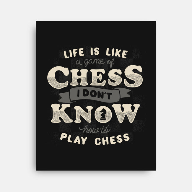 Game Of Chess-none stretched canvas-tobefonseca