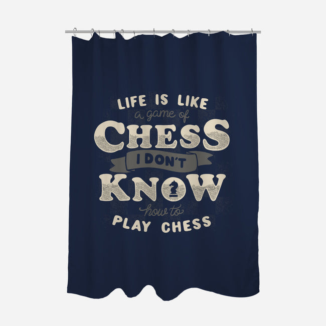 Game Of Chess-none polyester shower curtain-tobefonseca