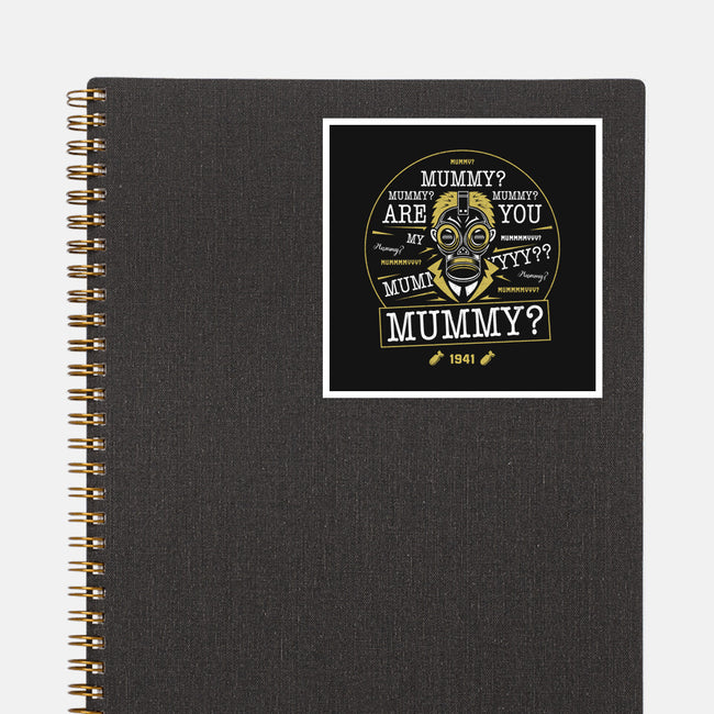 Mummy-none glossy sticker-Logozaste