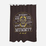 Mummy-none polyester shower curtain-Logozaste