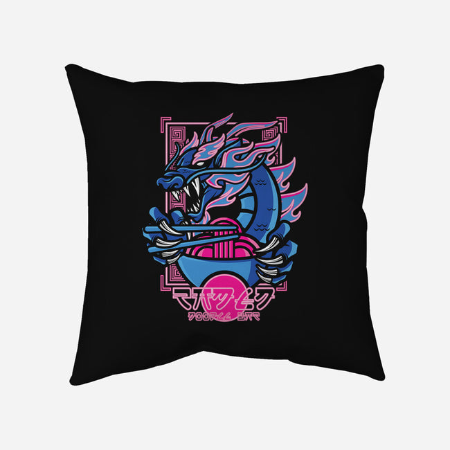 Neon Ramen Dragon-none removable cover w insert throw pillow-jrberger