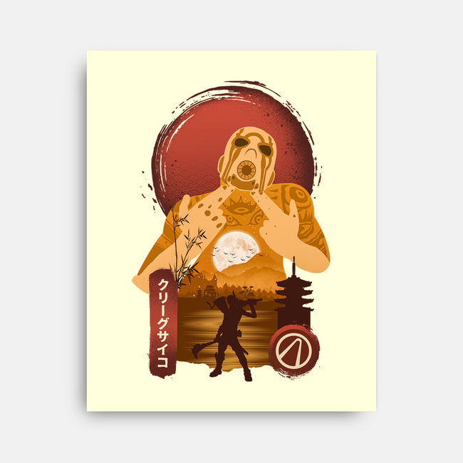 Krieg the Psycho-none stretched canvas-hirolabs