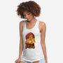 Krieg the Psycho-womens racerback tank-hirolabs