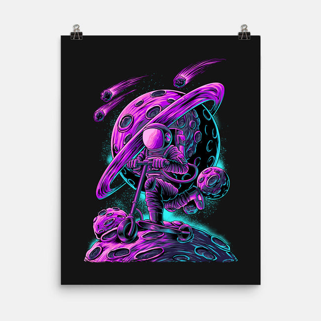 Scooter Space-none matte poster-alanside