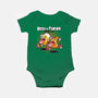 Beer And Pizza Buds-baby basic onesie-mankeeboi