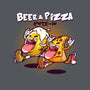 Beer And Pizza Buds-womens basic tee-mankeeboi