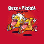 Beer And Pizza Buds-none glossy sticker-mankeeboi
