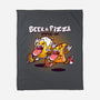 Beer And Pizza Buds-none fleece blanket-mankeeboi