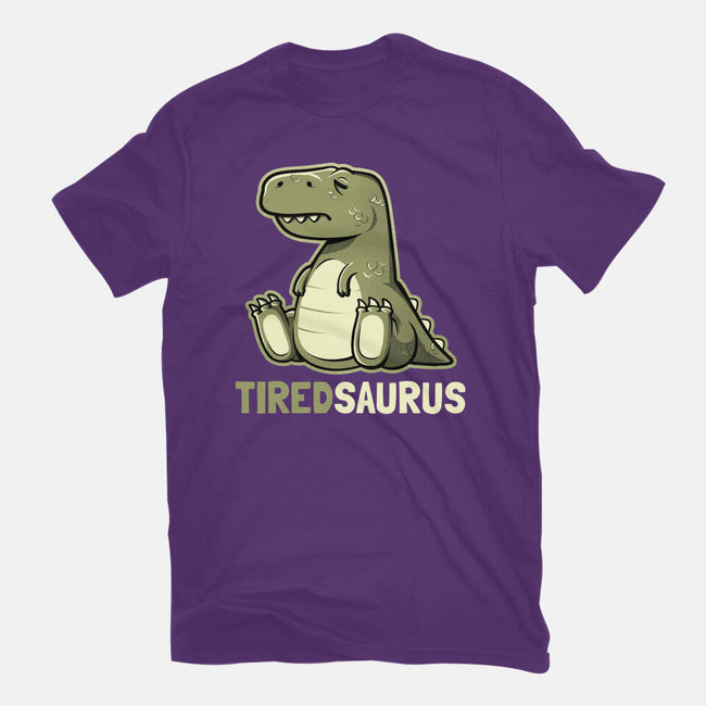 Tiredsaurus-mens basic tee-eduely