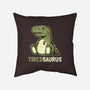 Tiredsaurus-none removable cover throw pillow-eduely